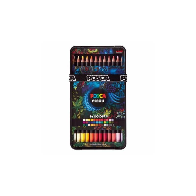 Matite colorate a base d'olio Posca Pencil - conf. 36 pz - colori assortiti M KPE-200 36C