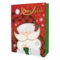 Shopper Natalizia Biembi Premium "Babbo Natale" - conf. 6 pezzi - 33x46x13,5 cm - BXS202P10D