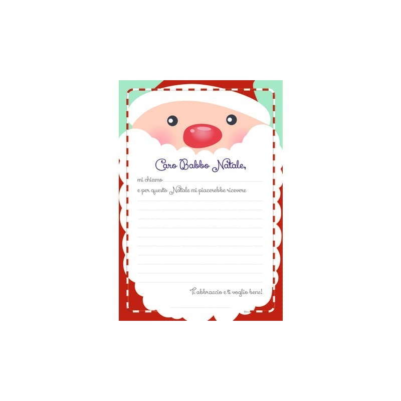 Letterina Babbo Natale Biembi in conf. da 12 pezzi con busta BU1202621