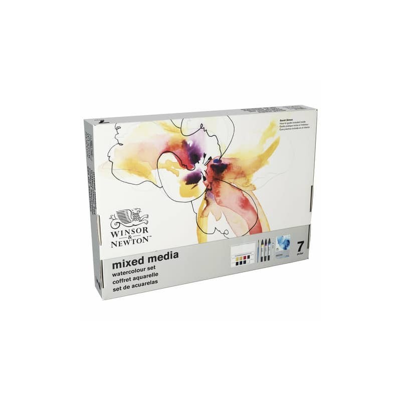 Confezione Winsor&Newton Mixed media Wtaecolour Set - 7 pezzi - soggetti assortiti - 0290181