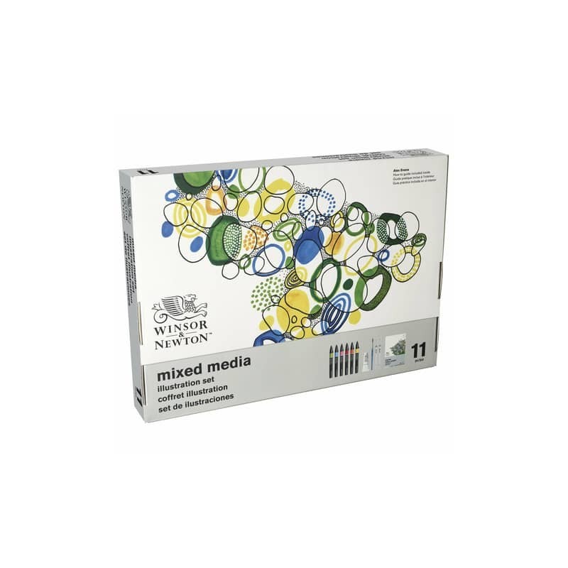 Confezione Winsor&Newton Mixed media Illustration Set - 11 pezzi - soggetti assortiti - 0290180