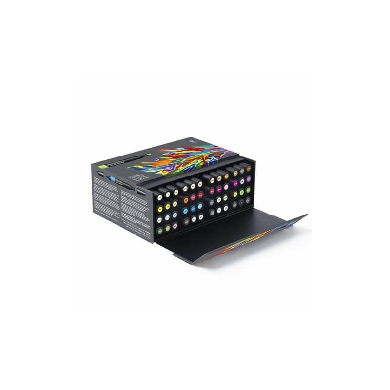 Value pack pennarelli Winsor&Newton Promarker doppia punta fine-larga - 48 colori assortiti - 0290067