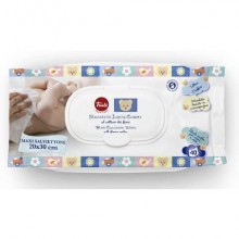 Salviette igiene corpo al nettare dei fiori Trudi Baby Care 20x30 cm conf. 40 pezzi con tappo - 00773 (Conf.2)