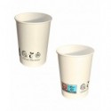 Bicchieri in carta e PLA bianchi Ferrari Bio conf. 50 pz 200 ml FBIO94 (Conf.2)