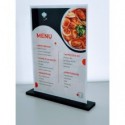 Porta avvisi bifacciale formato A4 con base in legno Tecnostyl verticale PB101/VLC