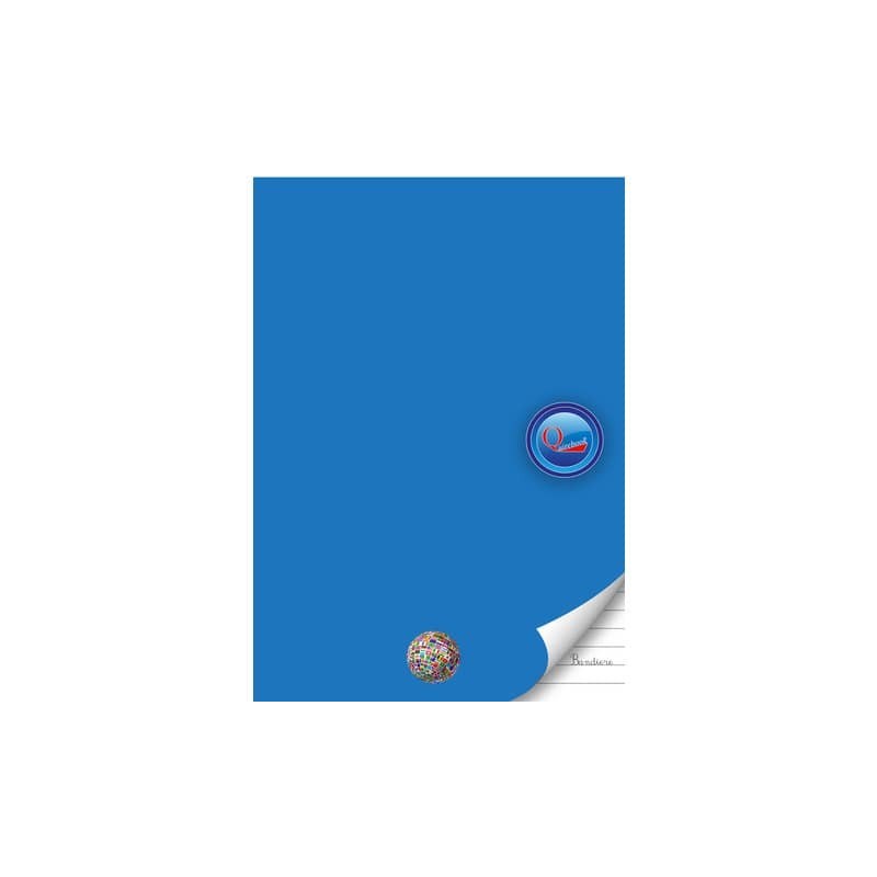 Maxi quaderno Logos Quirebook A4 - 80 g/m² - 40 ff - 1R - azzurra - bandiere (Conf.10)