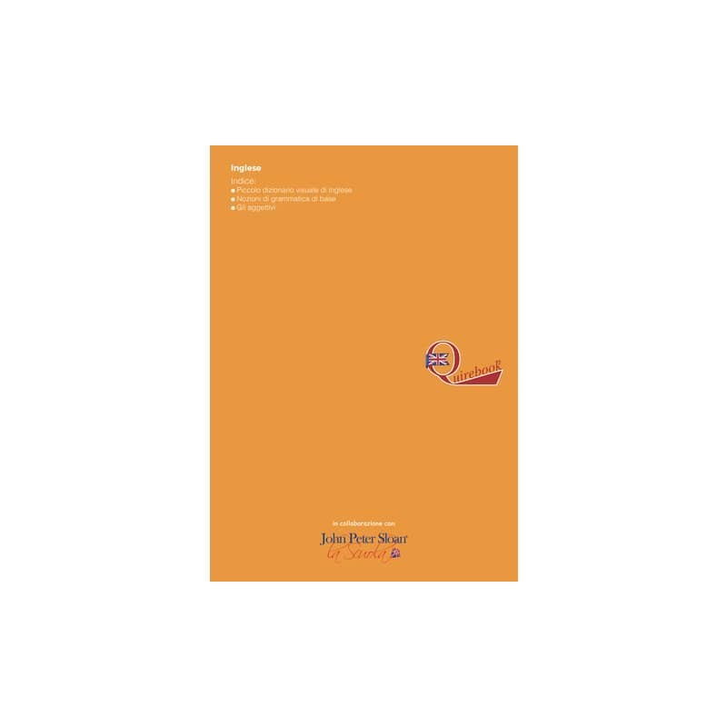 Maxi quaderno Logos Quirebook A4 - 80 g/m² - 40 ff - RQ - arancione - inglese primario (Conf.10)