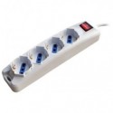 Multipresa a 4 prese schuko/bipasso 10/16A MKC - bianca con interruttore spina 2P+T 16A -  492518350