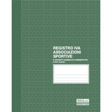 Registro IVA associazioni sportive O.C.L. - conf. da 5 registri - 23,5x29,7 cm - 0536N