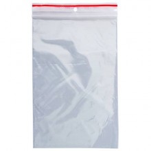 Buste trasparenti chiusura grip in LDPE 50 μm Q-Connect idonee al contatto alimentare  - conf. 1000 pz - 12x18 cm