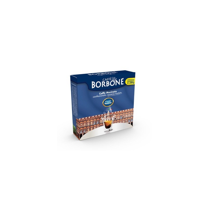 Caffè macinato Caffè Borbone macinato red - miscela nobile - 2 buste da 250 g - GRMACINATORED8X500GR (Conf.4)