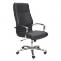 Poltrona direzionale Unisit Cygnus rivestimento sky nero schienale alto CYPC/KN