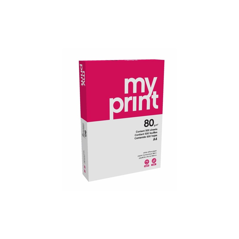 Carta per fotocopie Navigator MyPrint 80 g/m² A4 - risma da 500 ff - MYP0800036 (Conf.5)