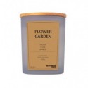 Candela di soia in vaso di vetro con coperchio in legno Donau Home 200 g Flower Garden - 45361211-10