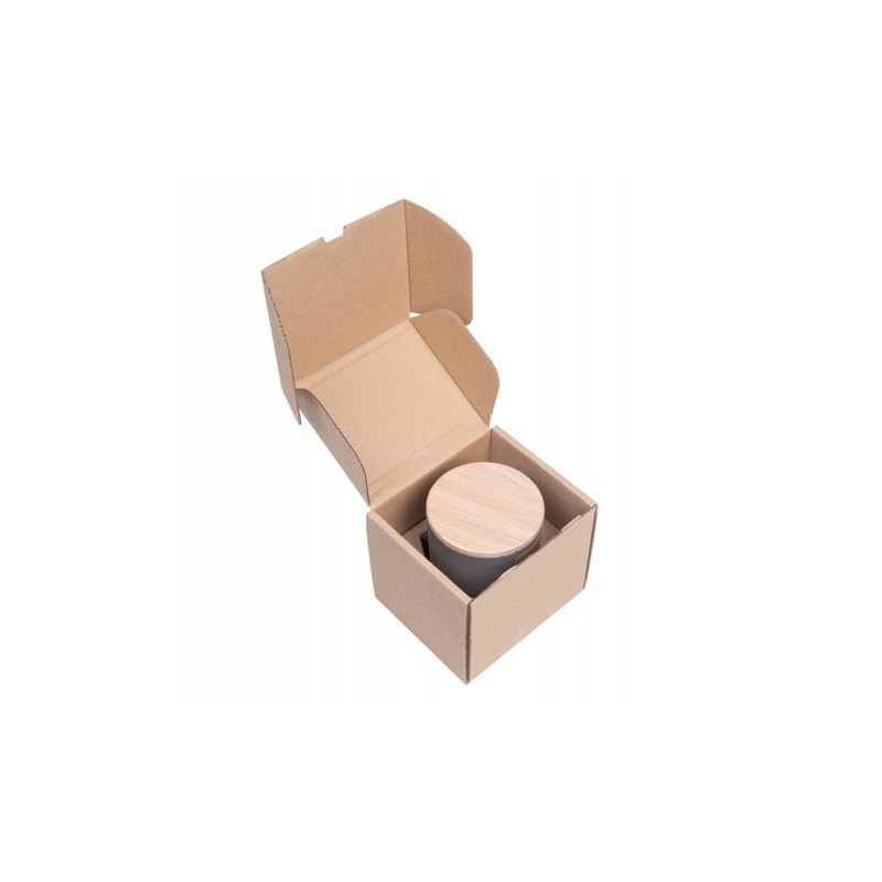 Candela di soia in vaso di vetro con coperchio in legno Donau Home 200 g Lavender Field - 45361311-10