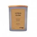 Candela di soia in vaso di vetro con coperchio in legno Donau Home 200 g Citrus Glow - 45361411-10
