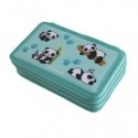 Astuccio a 3 zip Donau fantasia panda - conf. da 3 pezzi - 322245021