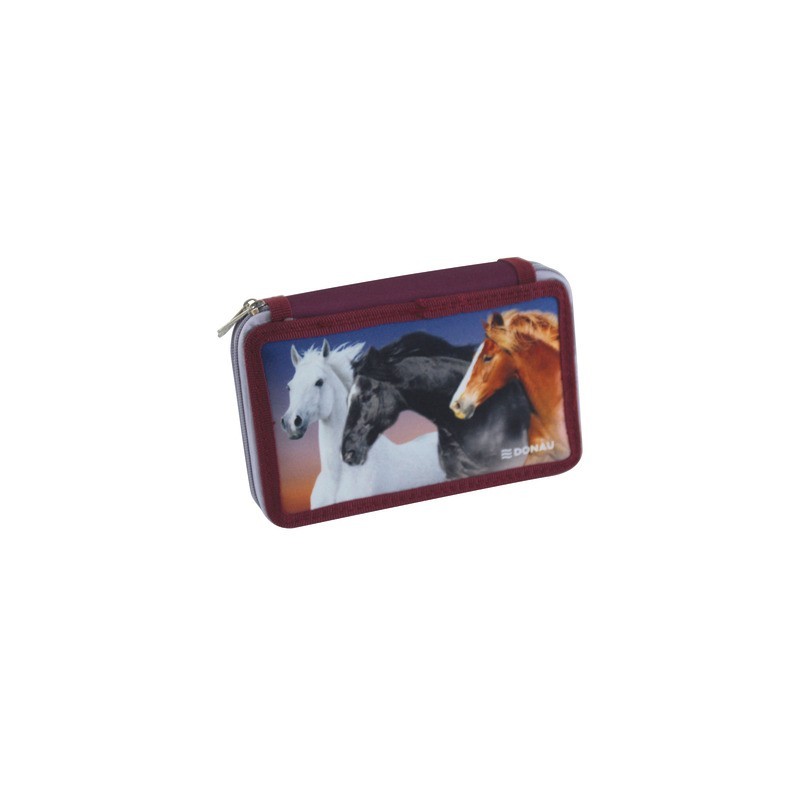 Astuccio a 2 zip Donau fantasie assortite - conf. da 6 pezzi - 322297