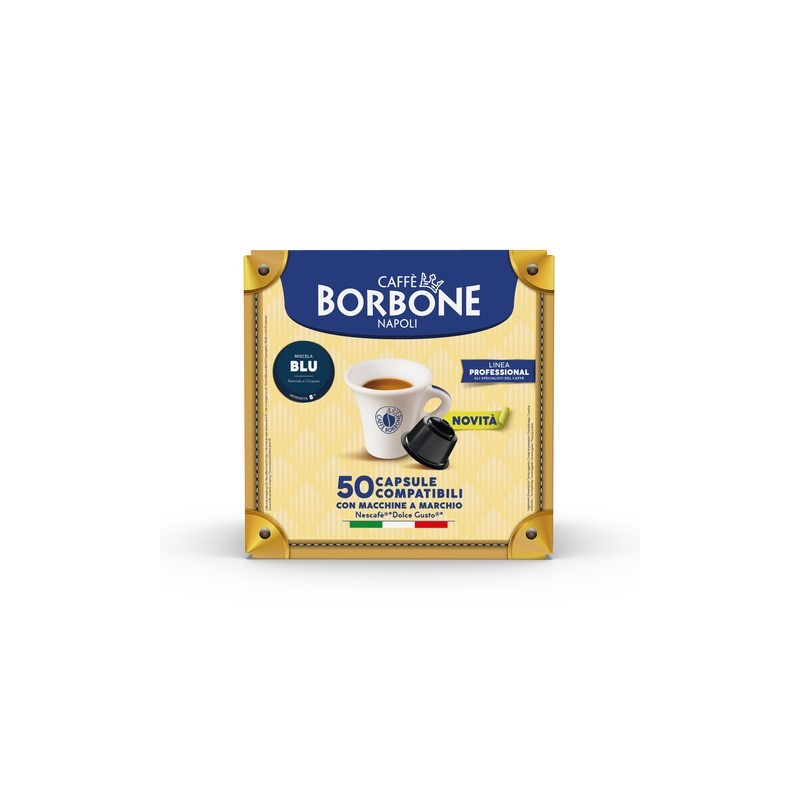 Capsule Caffè Borbone miscela blu compatibili con Dolce Gusto® - conf. 50 pz - DGBBLU50N