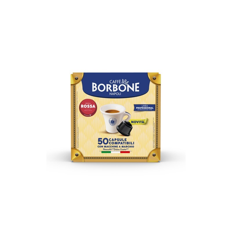 Capsule Caffè Borbone miscela rossa compatibili con Dolce Gusto® - conf. 50 pz - DGBRED50N