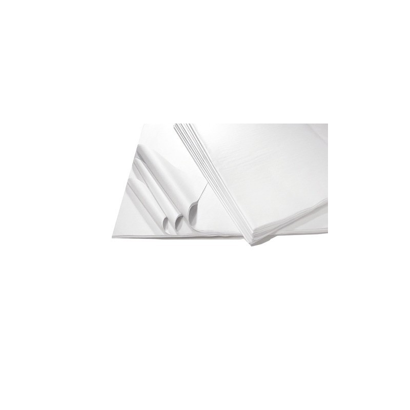 Carta velina Deco 100x140 cm - 22 g/m² - conf. 100 fogli - bianco 12680