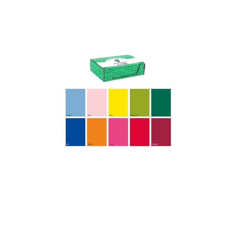 Carta regalo Kartos Kraft Everyday 70x100 cm - conf. da 100 fogli in colori assortiti - 18017