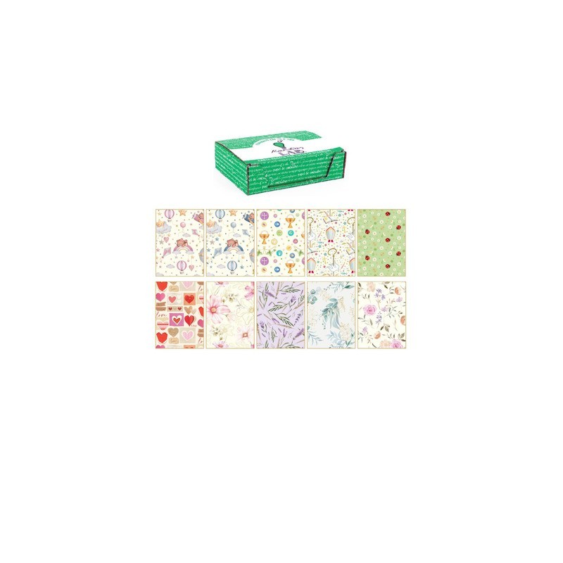 Carta regalo Kartos linea Felicitazioni 70x100 cm - conf. da 100 fogli in soggetti assortiti -18343