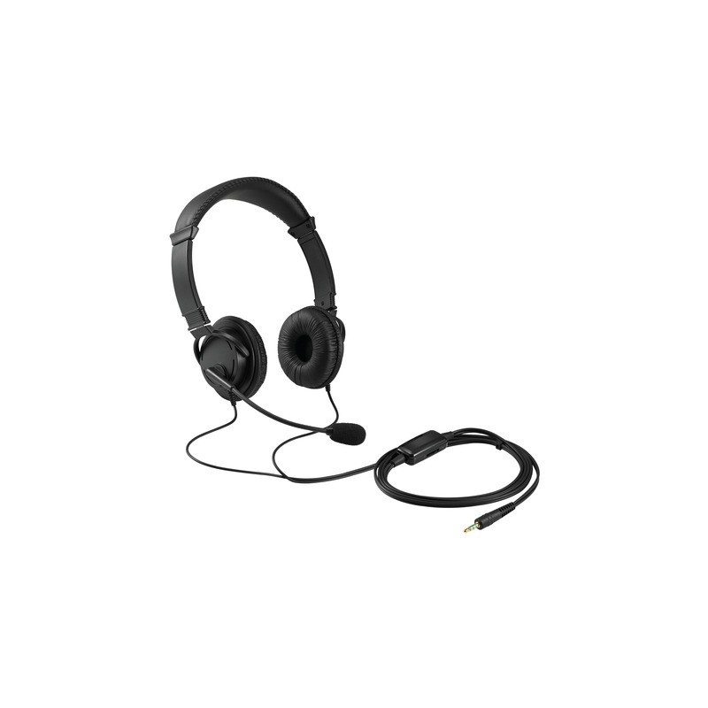 Cuffie Hi-Fi Kensington con microfono e controllo del volume nero K33597WW