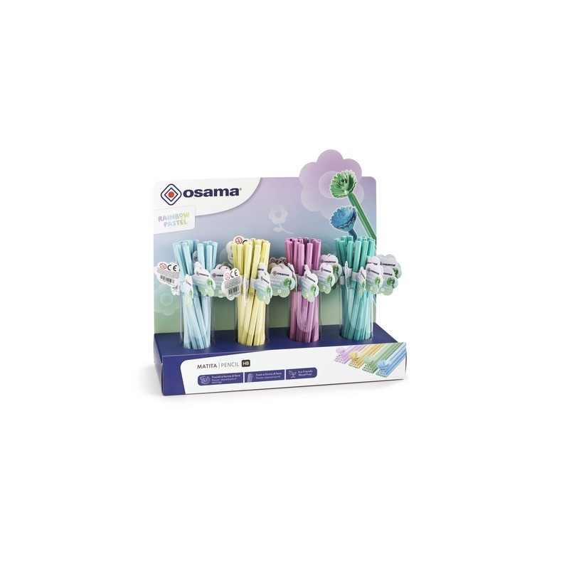 Espositore 64 matite Osama Rainbow Pastel HB OW 84045283