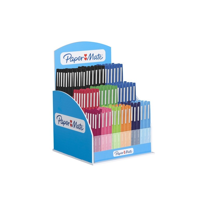 Espositore 168 penne punta in fibra Paper Mate Flair colori assortiti - 2204191