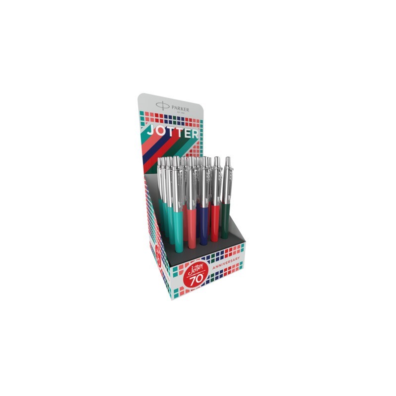 Espositore 20 penne a sfera Parker Jotter Originals - colori fusto assortiti - 2206123