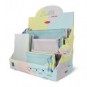 Espositore 40 buste Plastibor Bubble in EVA con zip cucita in tessuto - formati e colori pastello assortiti - P9431090