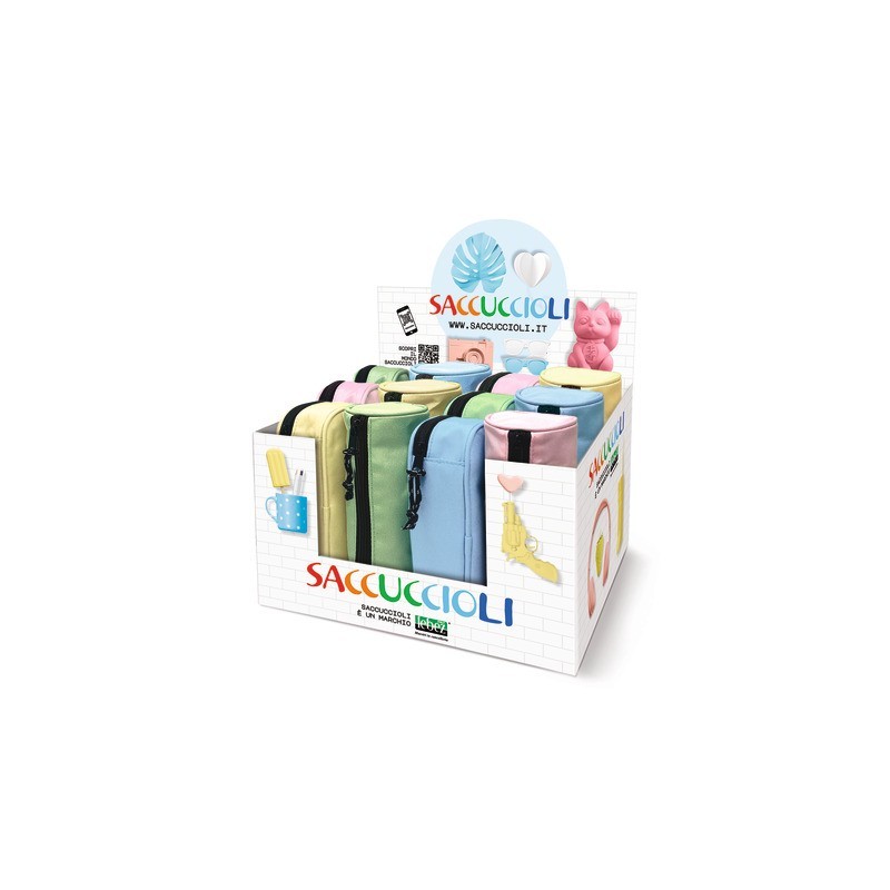 Espositore 12 astucci Lebez Basic Pastel 3 modelli assortiti - 81077