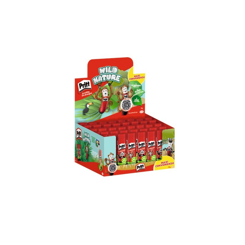 Espositore 40 colle Pritt Stick 43 g - 4 tray da 10 pezzi 43 g - 3026686