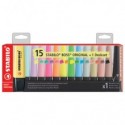 Desk set evidenziatori Stabilo Boss® Original 2-5 mm - 15 colori assortiti F60915