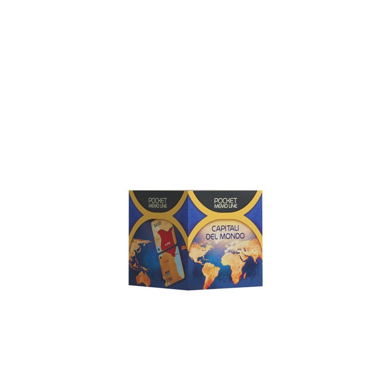 Gioco da tavolo  tascabile Cranio Creations Pocket Memo Line - Capitali del Mondo età 5+ da 2 a 4 giocatori -