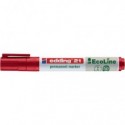 Marcatore permanente Edding 21 EcoLine punta tonda - tratto 1,5-3 mm rosso - 4-21002 (Conf.10)