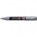 Marcatore a tempera POSCA Uni-Ball punta tonda 0,7 mm argento M PC1M ARG (Conf.6)