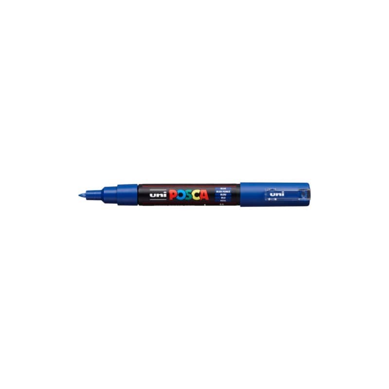 Marcatore a tempera POSCA Uni-Ball punta tonda 0,7 mm blu M PC1M B (Conf.6)