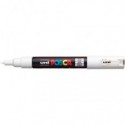 Marcatore a tempera POSCA Uni-Ball punta tonda 0,7 mm bianco M PC1M BI (Conf.6)