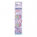 Matite in grafite di carta pressata Giotto Sketching conf. 10 pezzi + 1 temperamatite e 1 gomma Candy Collection
