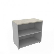 Armadio a giorno basso altezza scrivania cemento scocca antracite 80x45xH.73 cm Practika Quadrifoglio - ECEB80G-CL-TA