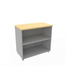 Armadio a giorno basso altezza scrivania faggio scocca trama antracite 80x45xH.73 cm Practika Quadrifoglio - ECEB80G-FA-TA