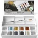 Acquerelli Winsor&Newton Cotman Metallic Pocket Set - conf. 8 mezzi godet in colori assortiti  - 0390702