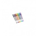 Penne a gel con glitter Donau 1 mm - conf. da 12 colori assortiti - 322143 (Conf.12)