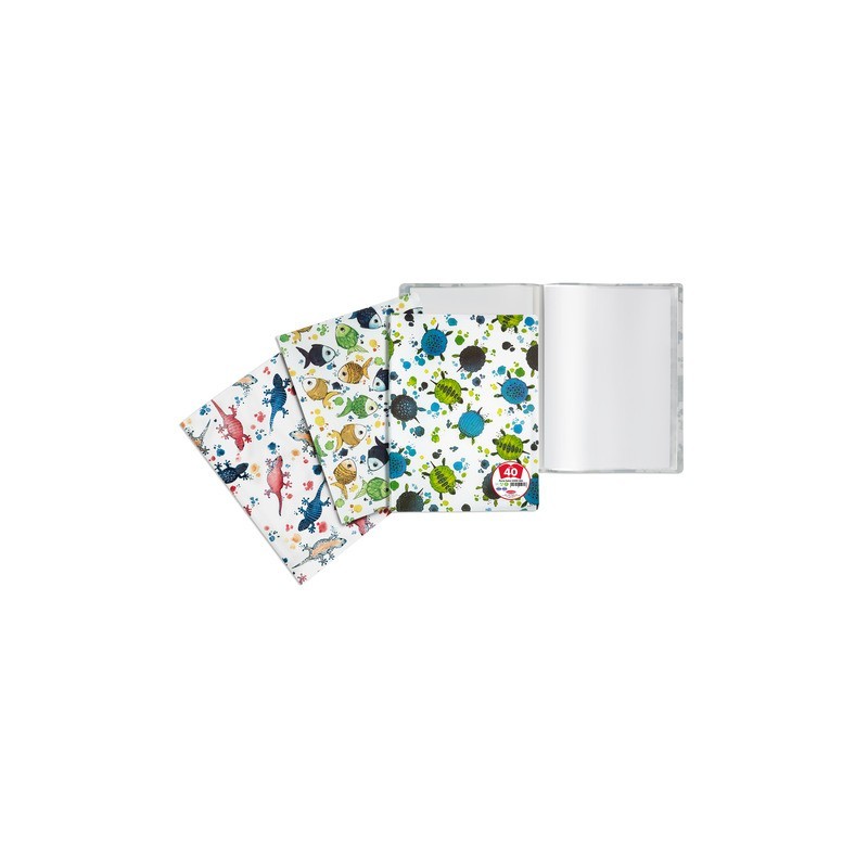 Portalistini Plastibor Icon Sea 22x30 cm 40 buste - copertina in PP stampato - fantasie assortite - P5040290 (Conf.12)