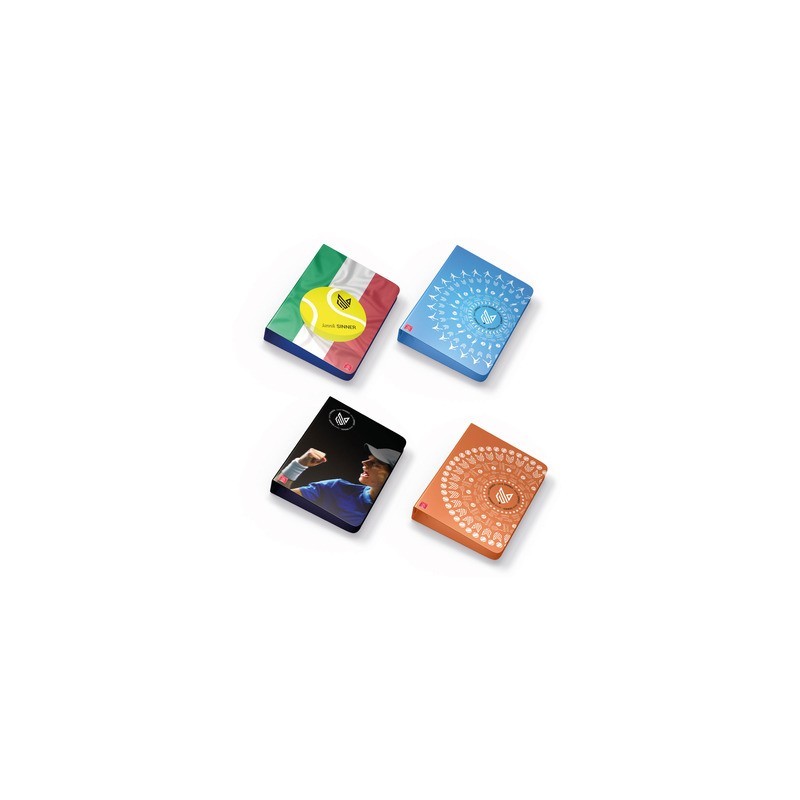 Raccoglitore 4 anelli Pigna Jannik Sinner A4 dorso 3 cm - conf. 5 pz - soggetti assortiti - 023347230