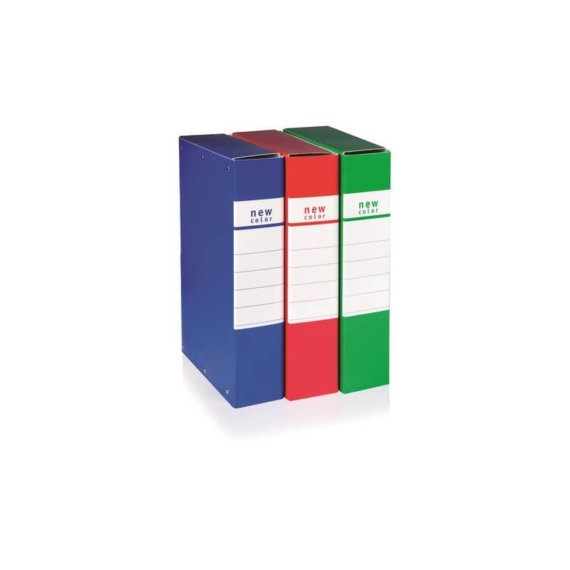 Cartella portaprogetti con 3 bottoni BREFIOCART NEW COLOR 25x35 cm dorso 6 cm blu - 020E7006.BL (Conf.5)