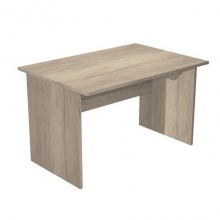 Scrivania piano rovere canadese gamba a pannello in melaminico in tinta Presto 120x80xH.72 cm - 004PAN/J