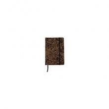 Taccuino con copertina in tessuto riciclata dai chicchi di caffè Donau - 96 ff ricilati da 80 g/m² - conf. 3 pz -